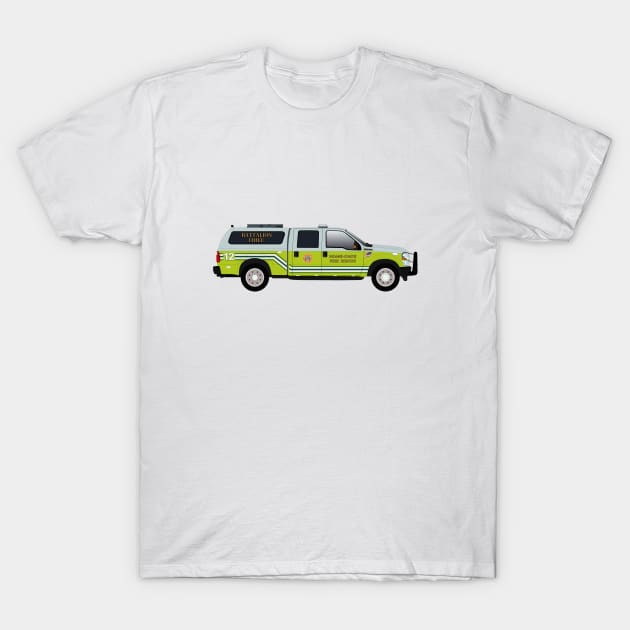 Miami Dade Fire Rescue Battalion Chief T-Shirt by BassFishin